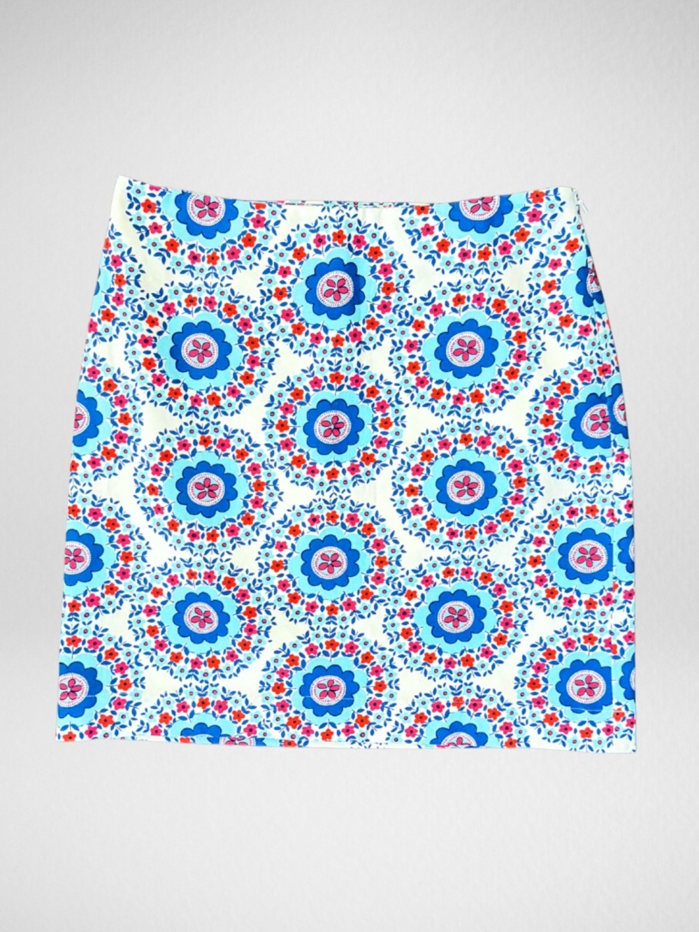 Retro Floral Straight Skirt - Talbots - Size 4P